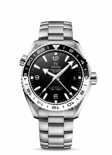 Omega Seamaster Planet Ocean 600M Co-Axial 43.5 Master Chronometer GMT Stainless Steel / Black White / Bracelet 215.30.44.22.01.001 (21530442201001)